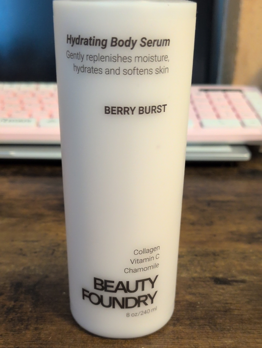 BEAUTY FOUNDRY Berry Burst Hydrating Body Serum - Collagen, Vit C Chamomile